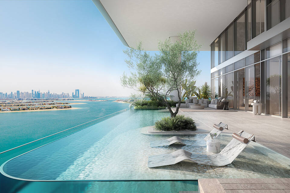 Private pools on the residences